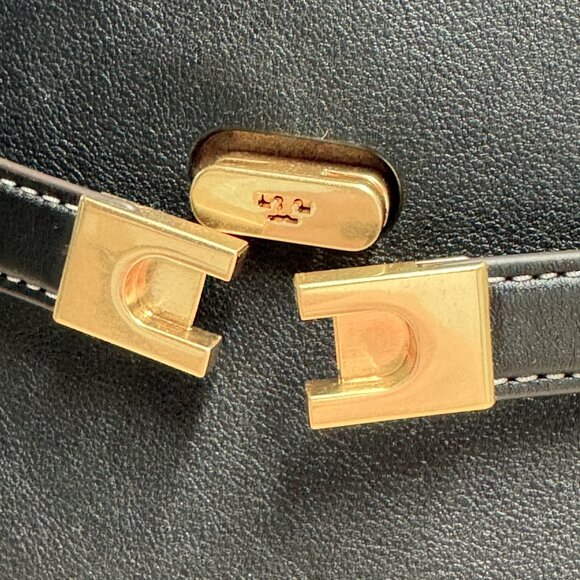 Tory Burch Petite Lee Radziwill Double Crossbody Bag – Black - Picture 12 of 13